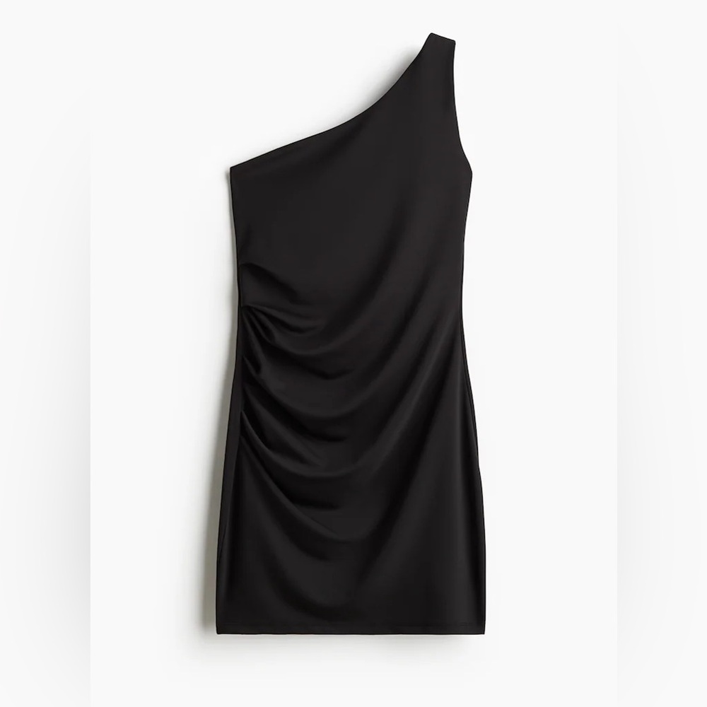 HM Black One-Shoulder Dress